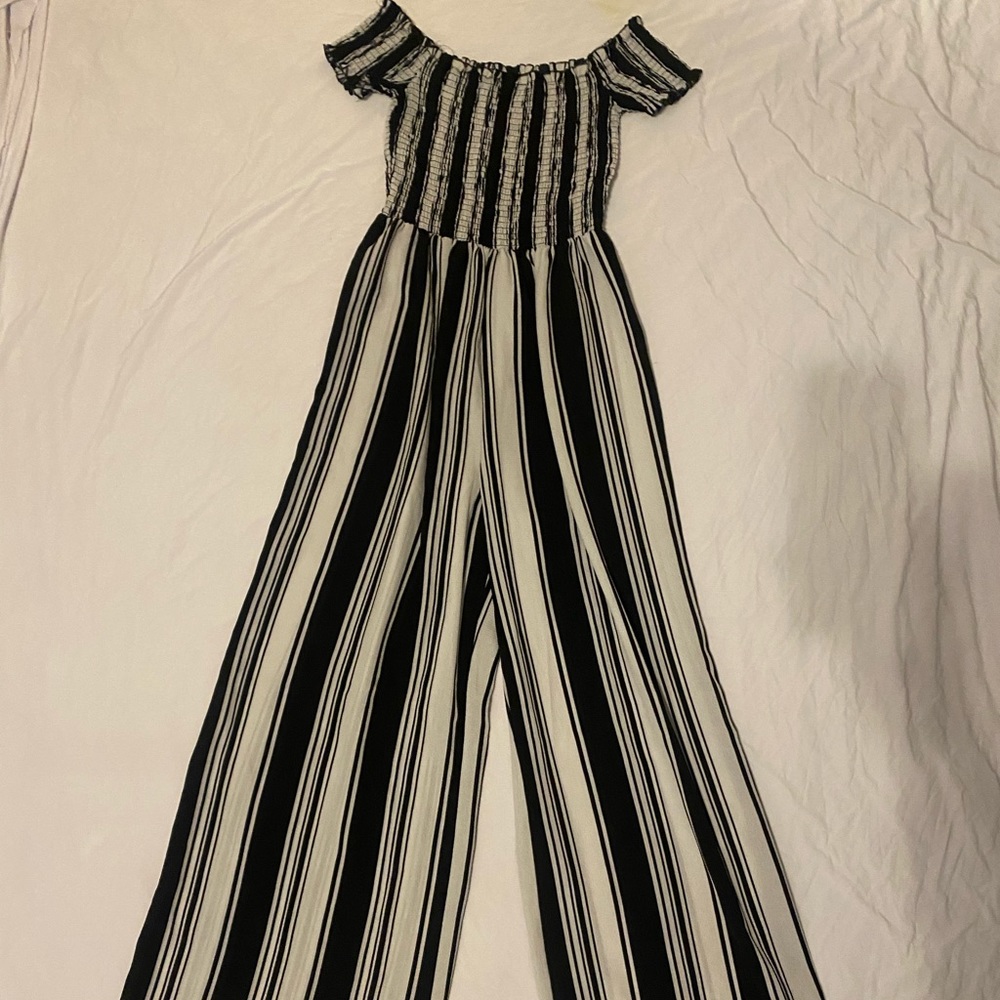 Black White Pantdress